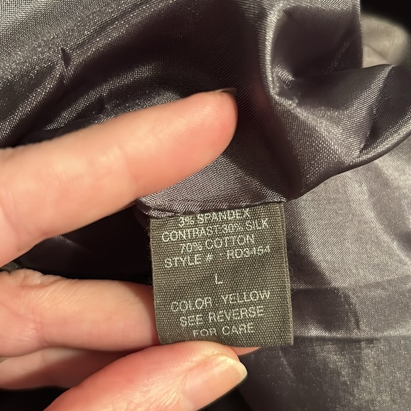 👗Ryu Silk Yellow and Gray Sleeveless Midi Dress - Picture 13 of 16